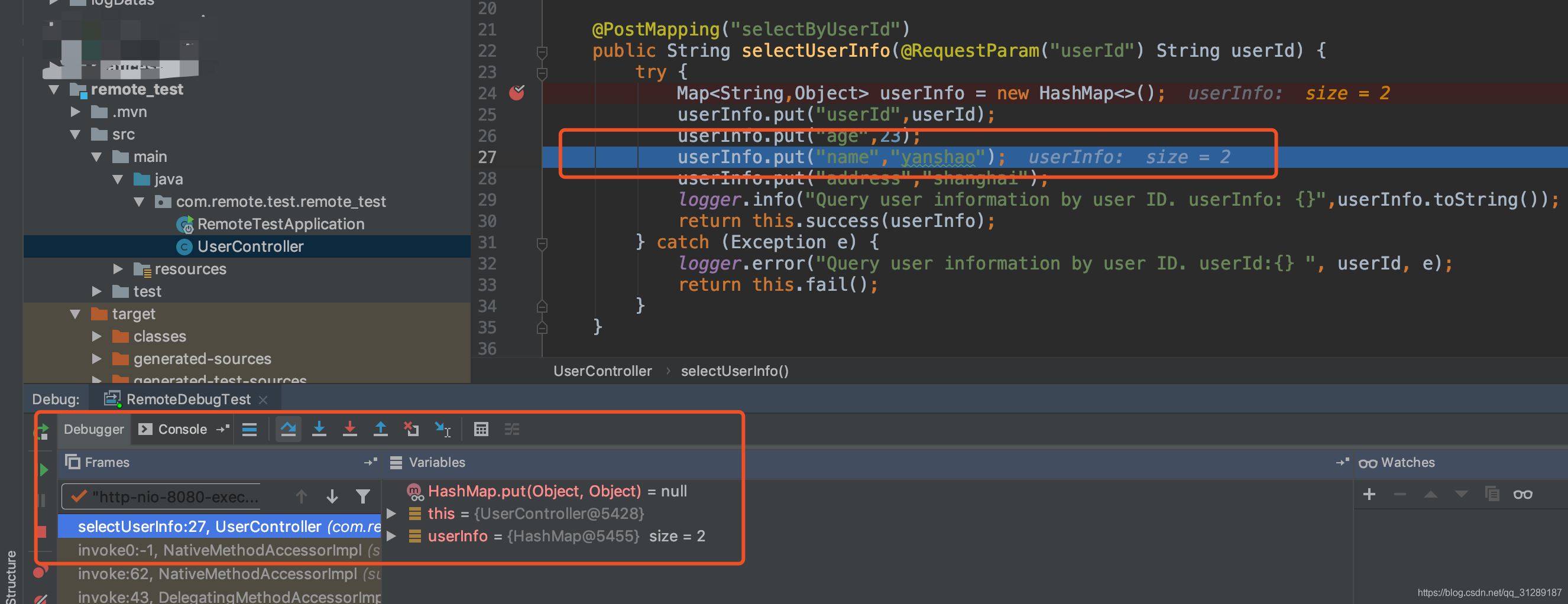 springboot使用IDEA遠(yuǎn)程Debug