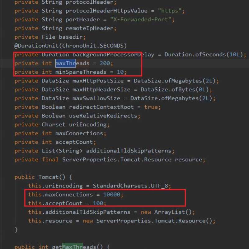 解決SpringBoot內嵌Tomcat并發容量的問題