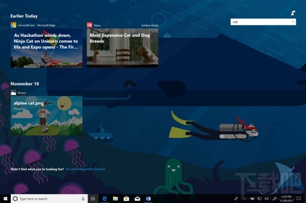 win 10 Build 17063新功能Timeline怎么樣？