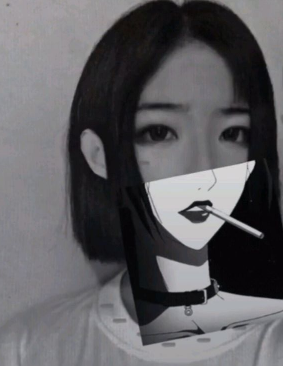 抖音制作動漫半遮臉素材的操作步驟