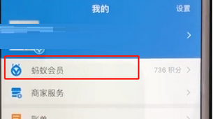 支付寶APP查詢螞蟻會員積分的具體操作步驟