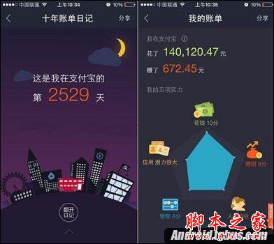 你是土豪么 如何查看支付寶10年賬單