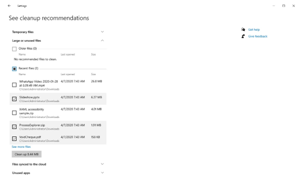 win10 2004版本改進(jìn)了存儲(chǔ)性能 不再用為空間發(fā)愁了