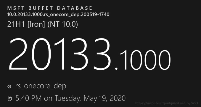 微軟win10新版本21H1 2033.1000正在開發(fā) 代號(hào)lron