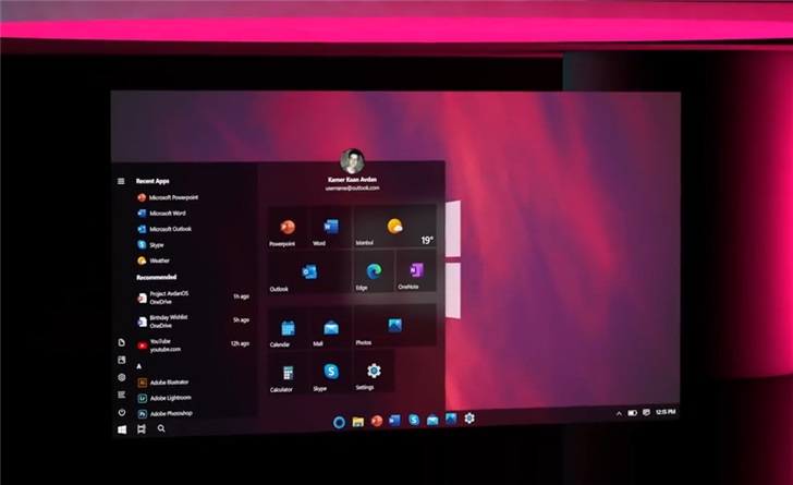 Windows20概念設計展示 全新系統界面與特色操作界面