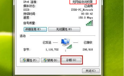 win7ipv6無網絡訪問權限