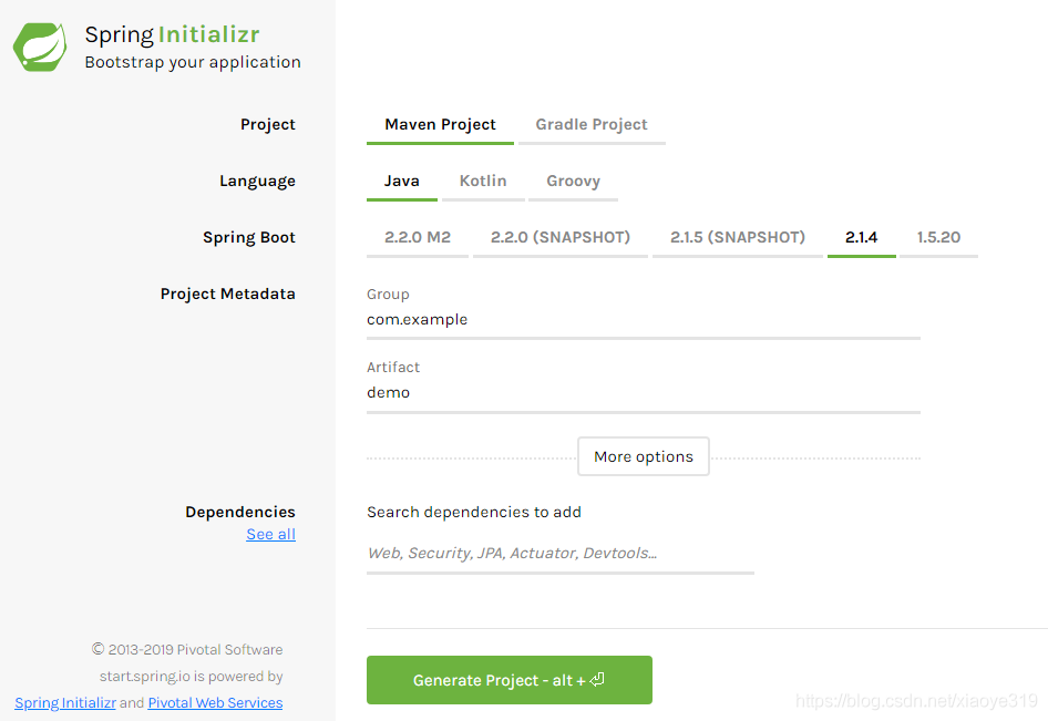 SpringBoot創建并簡單使用的實現