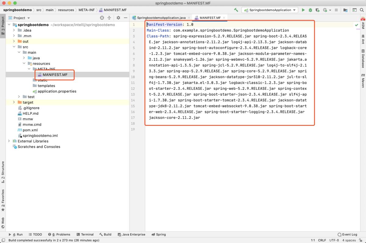 IDEA 將 SpringBoot 項目打包成jar的方法