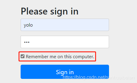 SpringBoot 配合 SpringSecurity 實現自動登錄功能的代碼