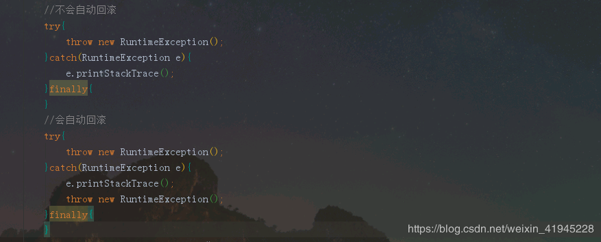 SpringBoot事務使用及回滾實現代碼詳解