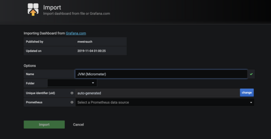 Springboot添加jvm監控實現數據可視化