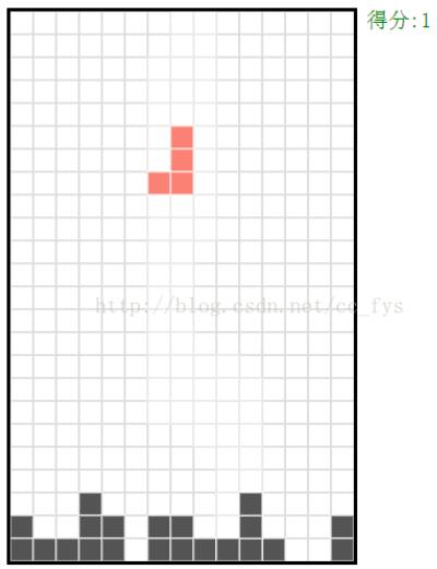 JavaScript canvas實現(xiàn)俄羅斯方塊游戲
