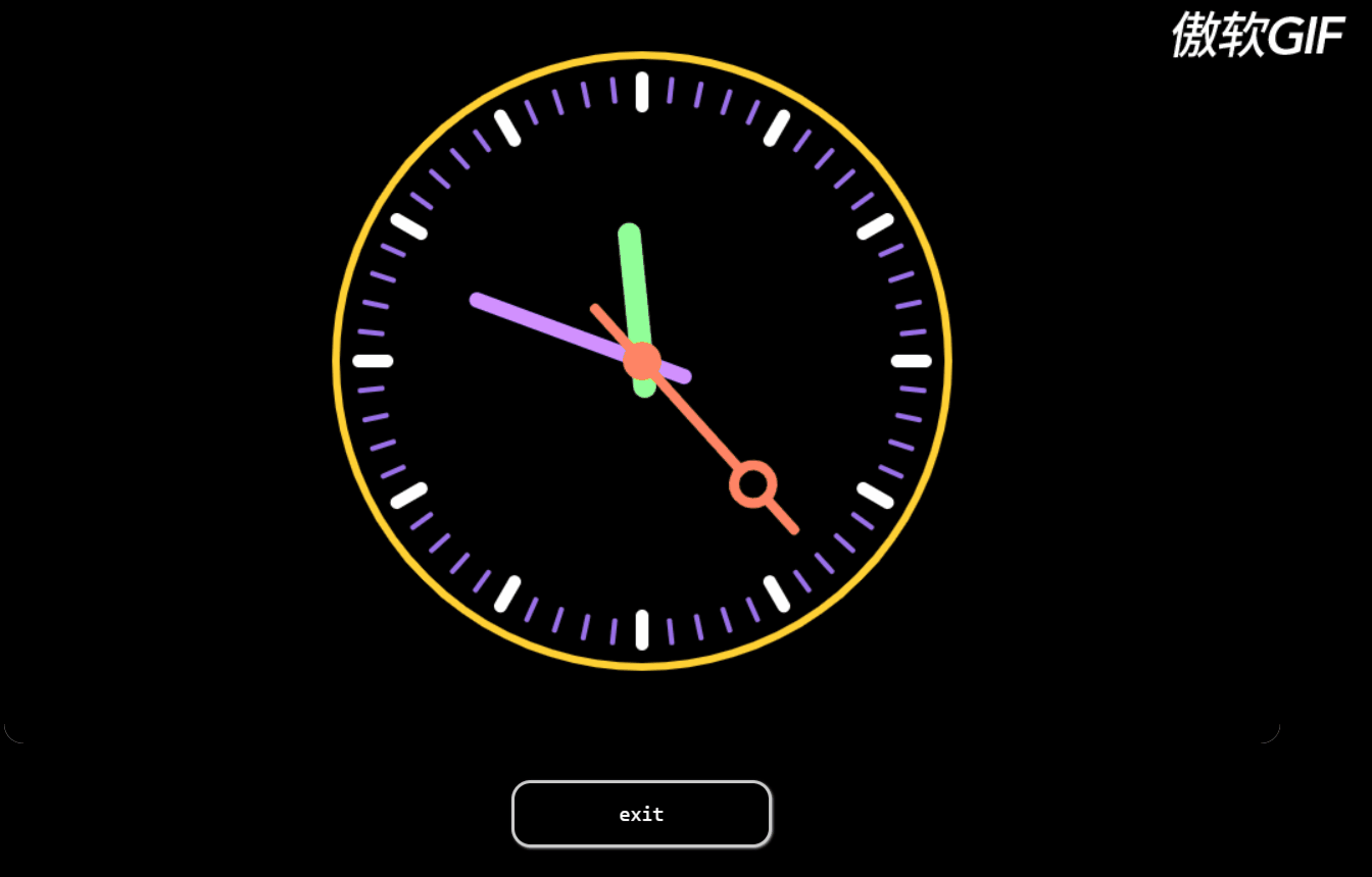 javascript canvas時鐘模擬器
