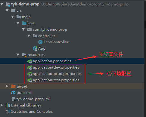 spring boot項目application.properties文件存放及使用介紹