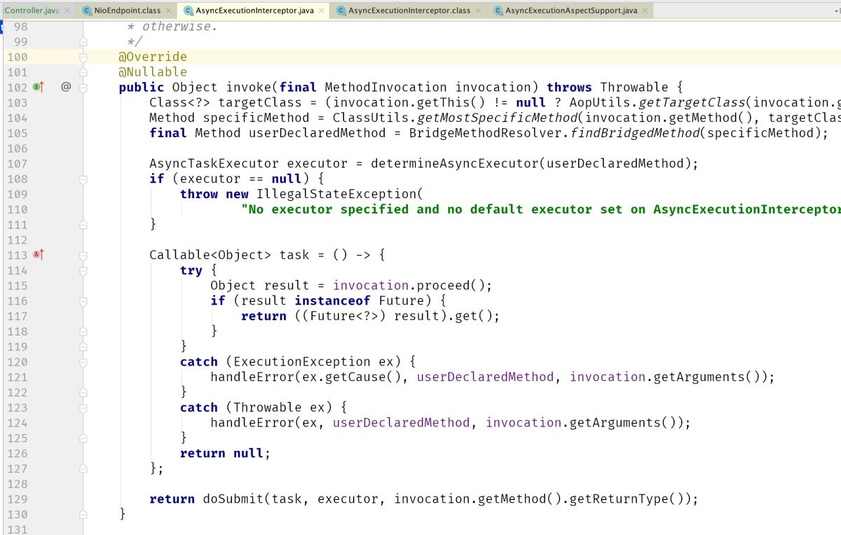 spring boot使用@Async異步注解的實現原理+源碼