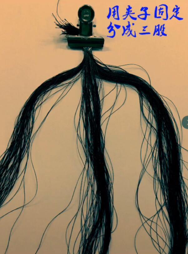 抖音頭發手鏈怎么編 抖音頭發編手鏈圖文教程