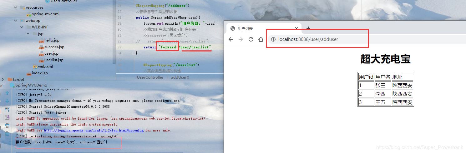 Spring MVC的參數綁定和返回值問題