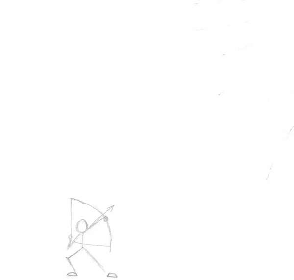 抖音“后羿射日”圖片 網友:兄弟這臂力不錯