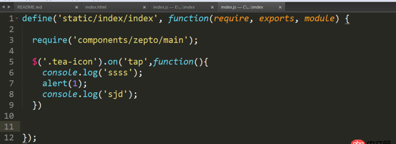 javascript - fis3 構(gòu)建 模塊加載調(diào)用問題，index.js不能加載模塊zepto.js，也沒有錯誤報警，