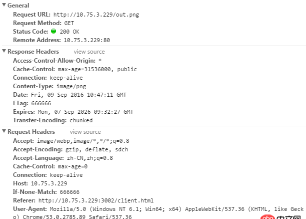 html5 - node靜態資源服務器設置了Cache-Control，但瀏覽器從來不走304
