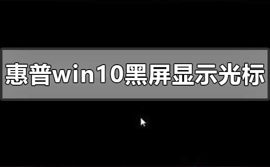 惠普win10黑屏但顯示光標怎么辦
