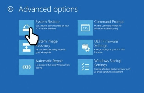 Win10修復(fù)系統(tǒng)還原錯誤0x80070005