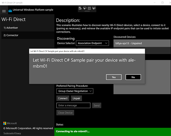 Windows10設(shè)備如何使用wifi direct