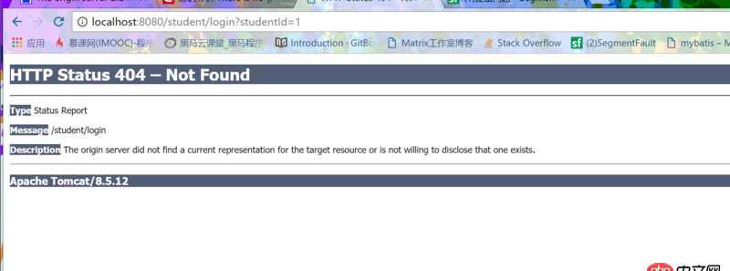 java - SSM框架,控制臺沒報錯,在頁面測試的時候報404