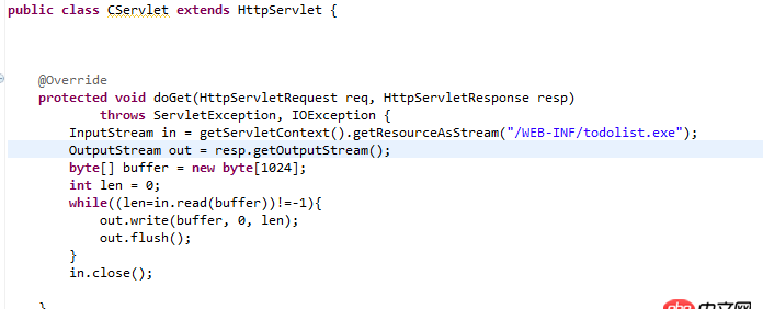 java - 為什么通過servlet訪問文件，b.exe就轉換為下載，a.png就是用瀏覽器打開？如何讓a.png也轉換為下載呢？