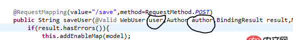 java - jsp的字能自動填充到user,卻不能自動填充到author為什么呀?