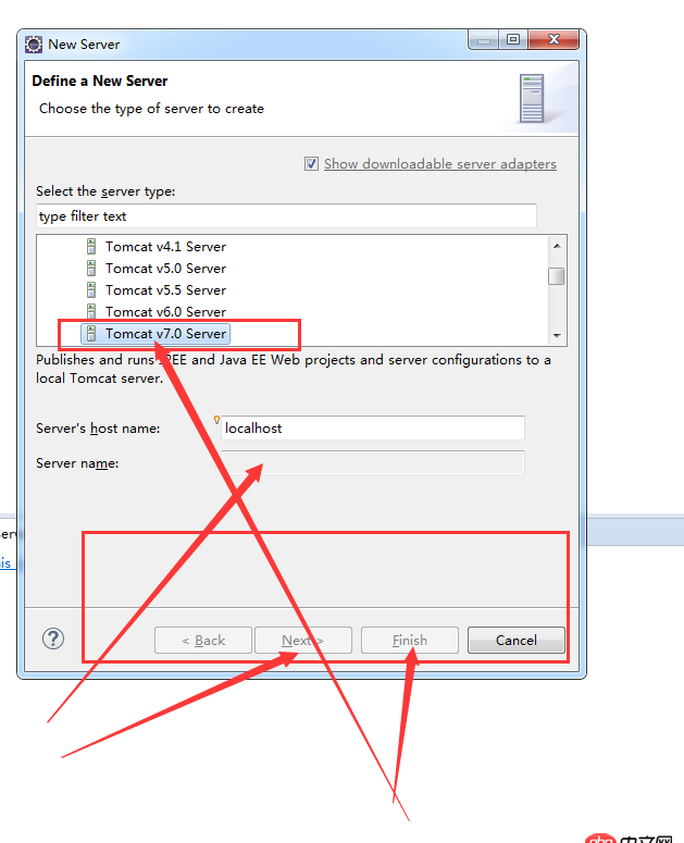 java - 為什么選擇tomcat 7.0不能下一步的？