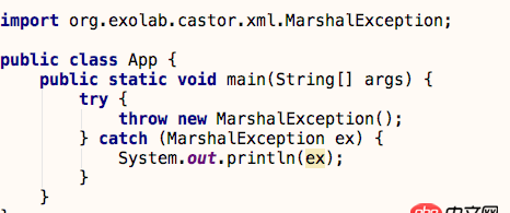 無法轉換為java.lang.Throwable