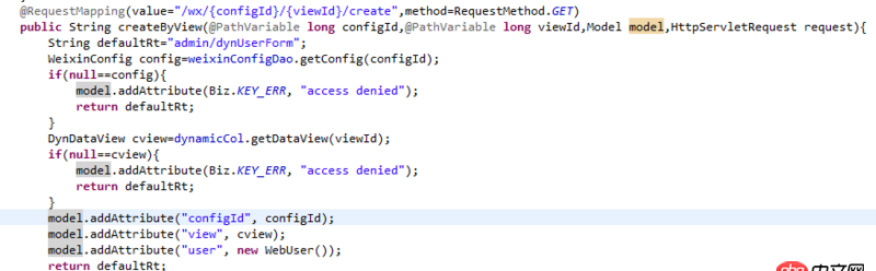 javaweb項目這個model是怎么獲得的呀？也沒有看到返回啊，那頁面怎么獲得？
