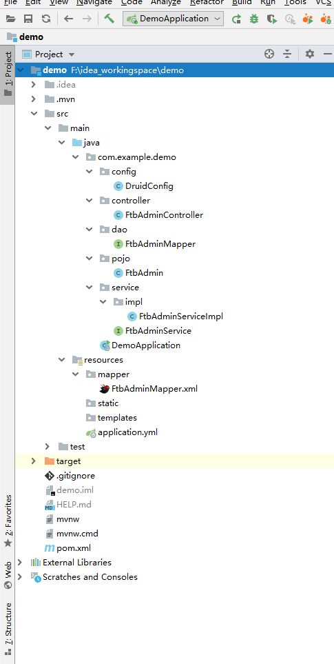 快速搭建Spring Boot+MyBatis的項目IDEA(附源碼下載)
