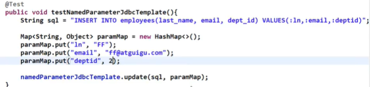 Spring jdbc具名參數(shù)使用方法詳解