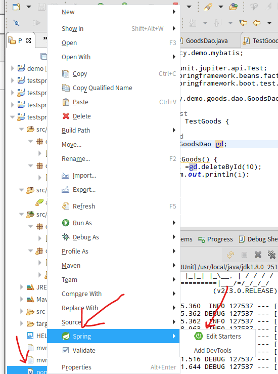 Spring boot整合mybatis實現過程圖解
