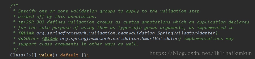 spring @Validated 注解開發(fā)中使用group分組校驗(yàn)的實(shí)現(xiàn)
