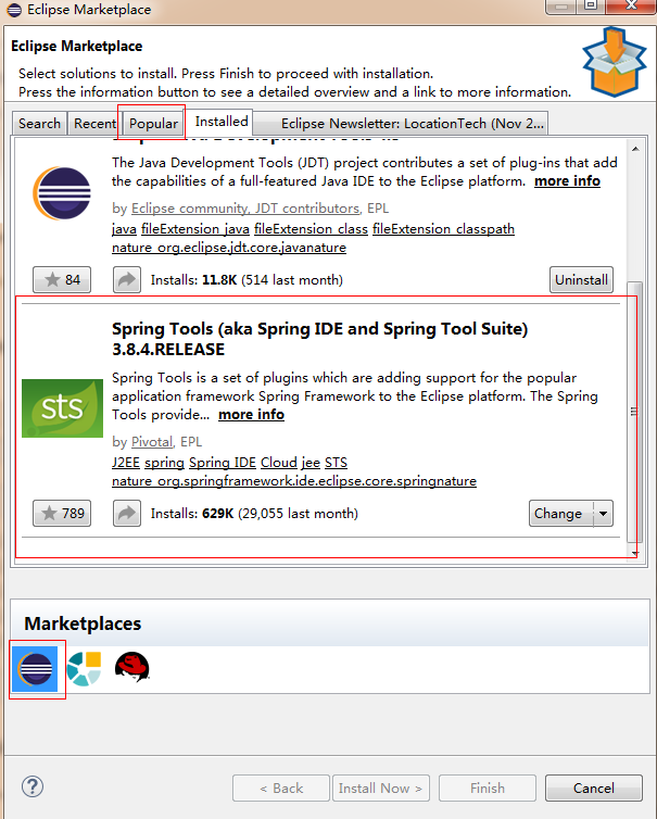 基于Eclipce配置Spring Boot過程圖解