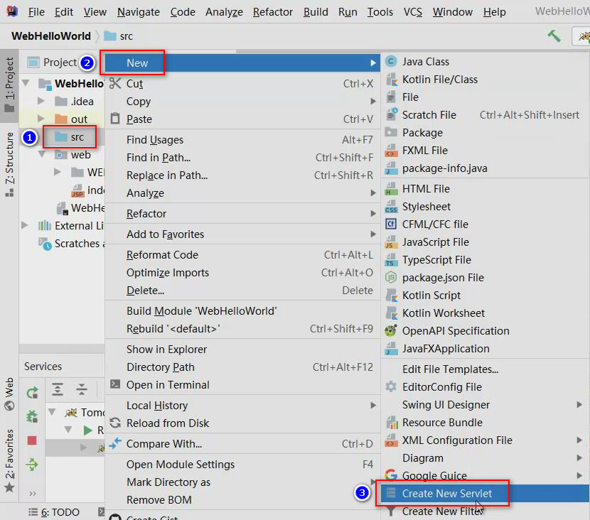 使用IDEA開發配置Java Web的初始化過程