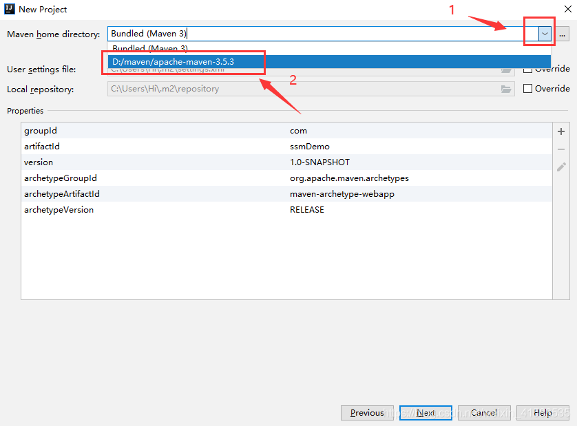 通過IEAD+Maven快速搭建SSM項目的過程(Spring + Spring MVC + Mybatis)