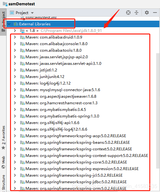 通過IEAD+Maven快速搭建SSM項目的過程(Spring + Spring MVC + Mybatis)
