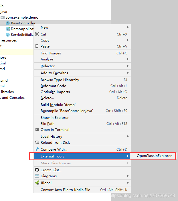 IDEA 打開java文件對應(yīng)的class路徑的操作步驟