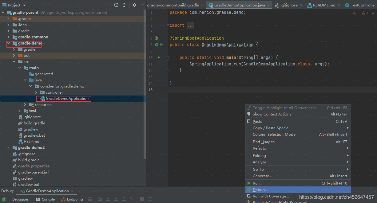 IDEA 2020.2 +Gradle 6.6.1 + Spring Boot 2.3.4 創建多模塊項目的超詳細教程