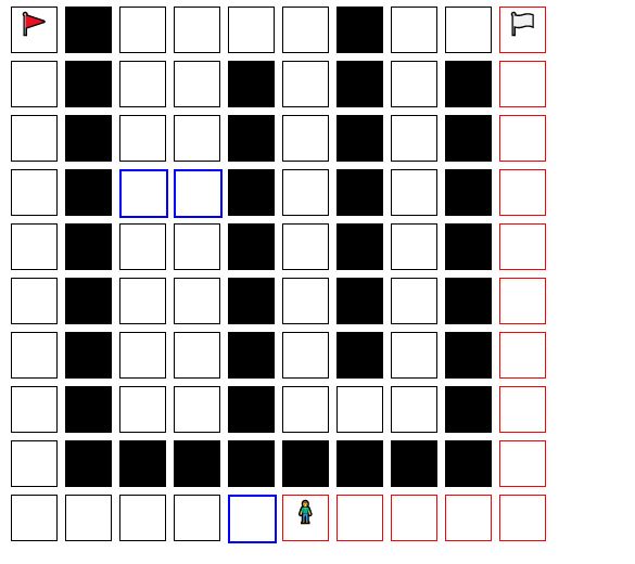 Javascript結合Vue實現(xiàn)對任意迷宮圖片的自動尋路