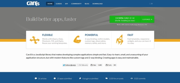 10個優秀的JavaScript開發框架
