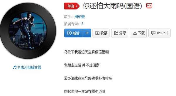 【抖音你害怕大雨嗎是不是還留短頭發】歌曲歌詞試聽分享