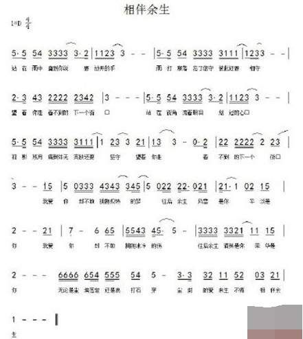 抖音往后余生吉他譜誰有？抖音往后余生風雪是你平淡是你吉他譜完整版分享