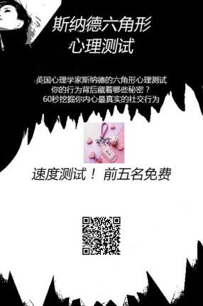 微信斯納德六角形心理測試是什么?是真的嗎