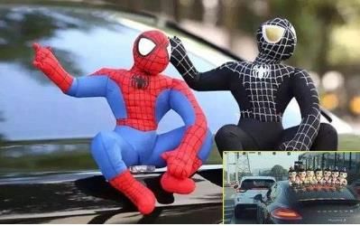 抖音車頂上放蜘蛛俠是什么意思？抖音車頂上放蜘蛛俠是什么梗