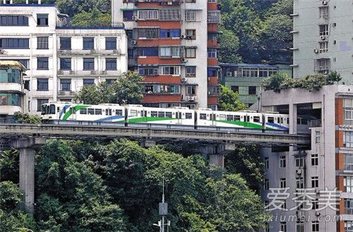 抖音重慶穿樓輕軌在哪里 重慶穿樓輕軌是幾號線